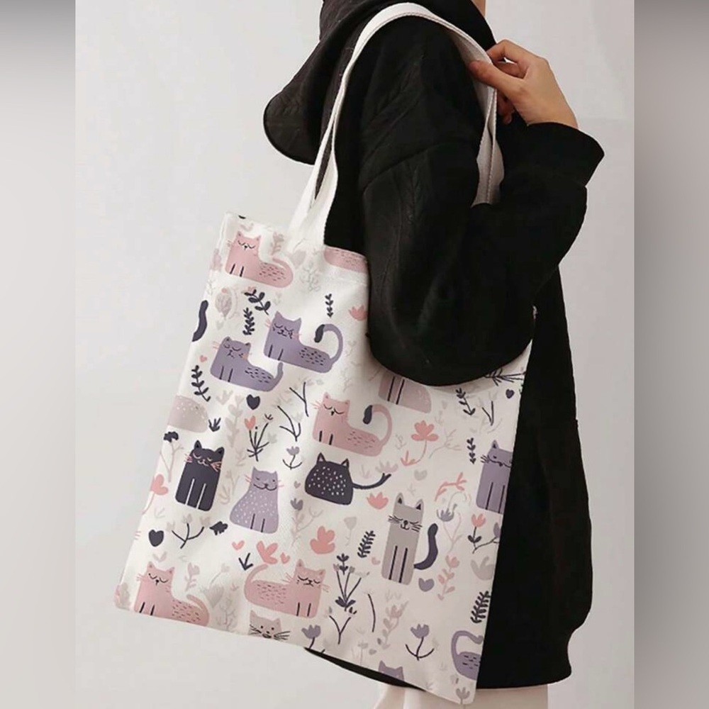 Cat Double Sided Shoulder Bag